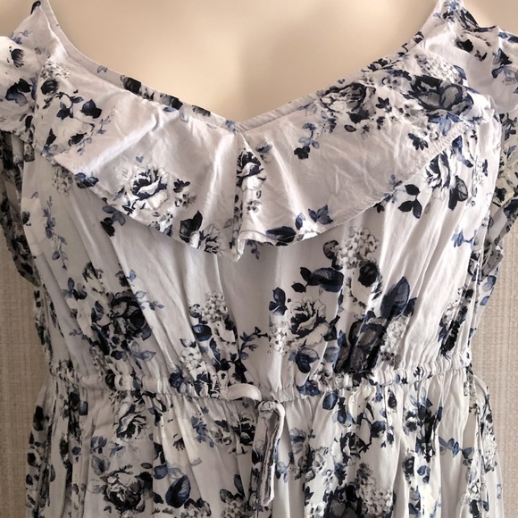 Torrid Ruffle Floral Babydoll Tank - Picture 2 of 5
